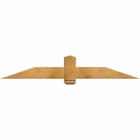 Ekena Millwork Eugene Rough Sawn Timber Gable Bracket, Western Red Cedar, 72"W x 12"H x 4"D x 6"F, 4/12 Pitch GBW072X12X0406EUG00RWR